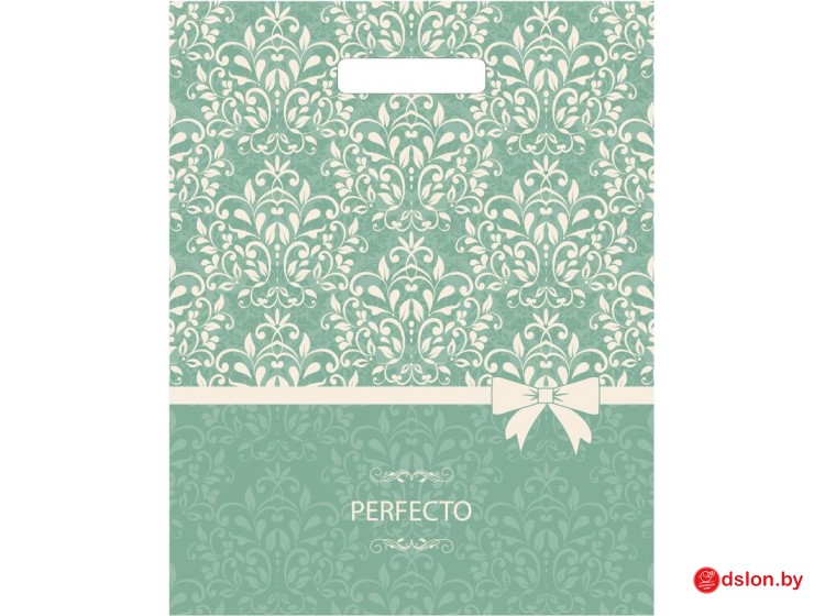 Мешок ПВД (выр.ручка) 370*300 (90мкр) Перфекто Нежность